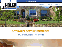 Tablet Screenshot of holeyplumbing.com